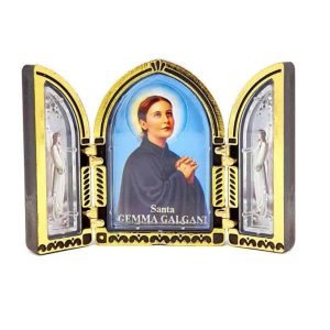 Tríptic de santa Gemma amb àngels orants, dos models