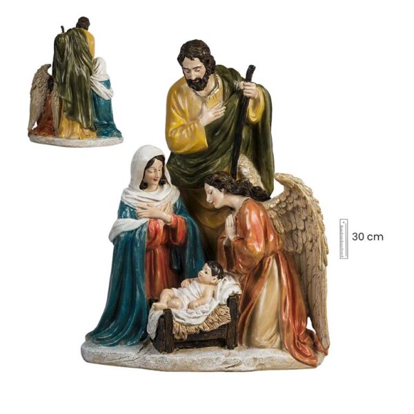 figura con angel nacimiento