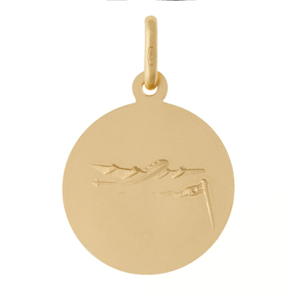 medalla loreto avion baño oro
