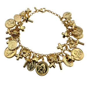 pulsera baño oro milagrosa angeles